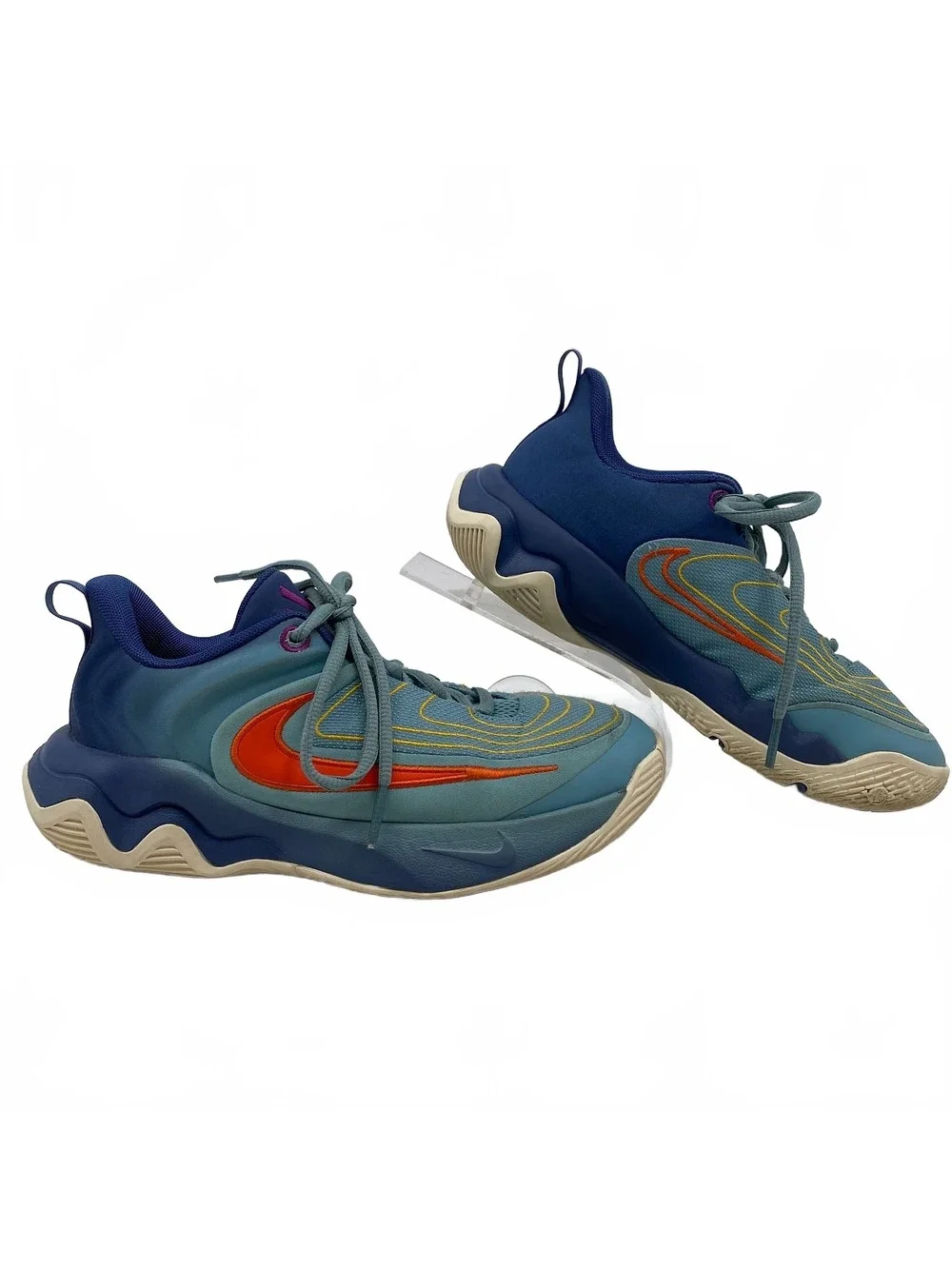Nike Blue Yellow Giannis Immortality Sneakers | Kids Size 4